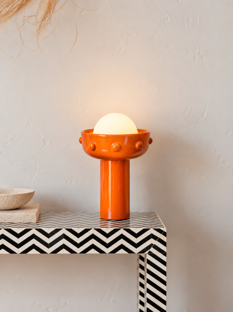 Spaceship Orange Lamp