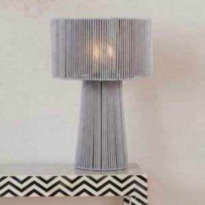 Tury Light Grey Lamp