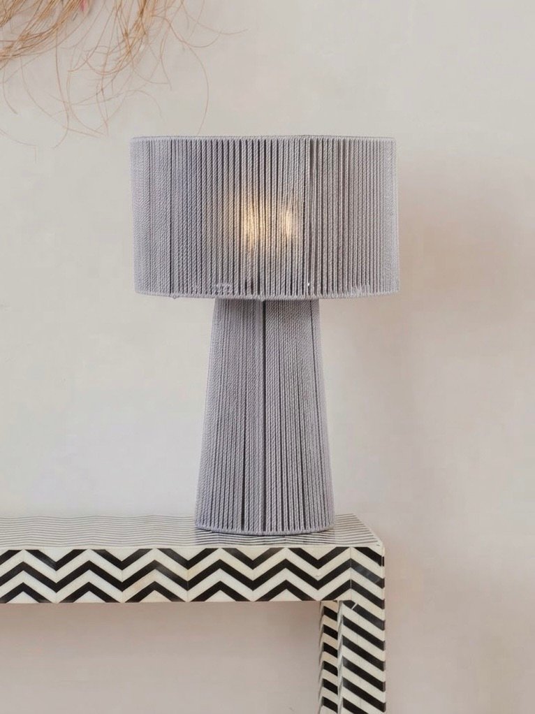 Tury Light Grey Lamp